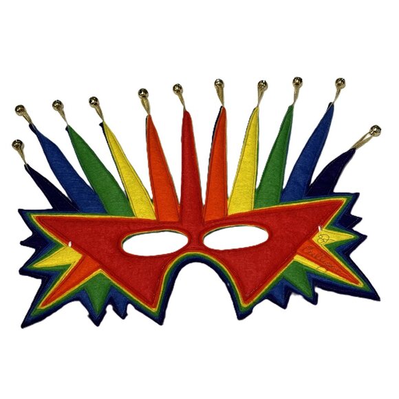 Mask Hysteria by Maureen Culligan Felt Carnival Festival Masquerade Mask EVUC